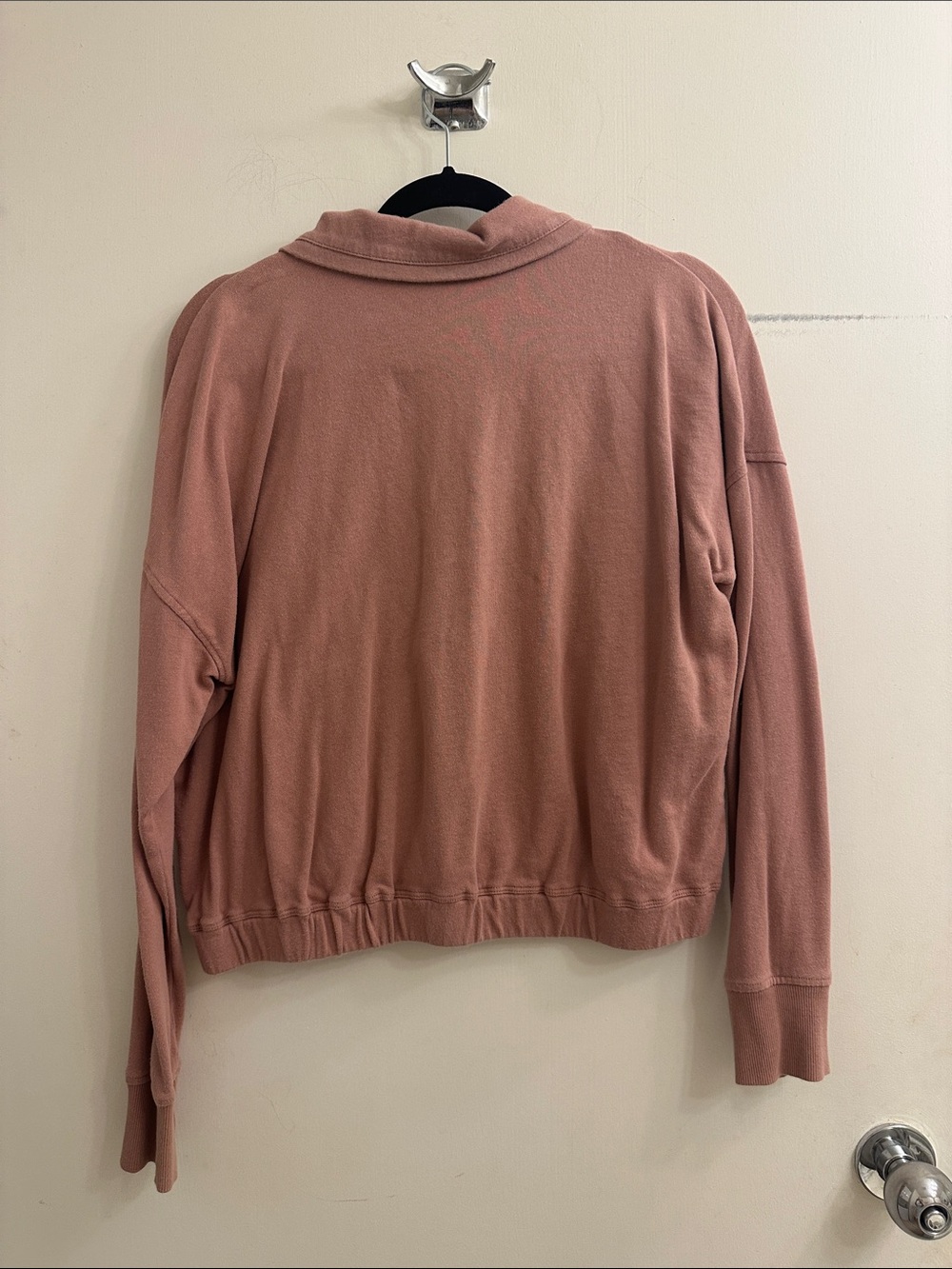 Vuori Women's Sunnyside Half Zip Dusty Rose Athleisure Yoga Lounge Small - Picture 3 of 4
